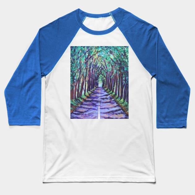 Kauai Tree Tunnel Baseball T-Shirt by KauaiArtist